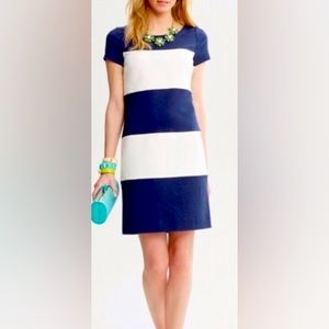 Banana Republic Navy/Cream Wide Striped Dress Size 6
